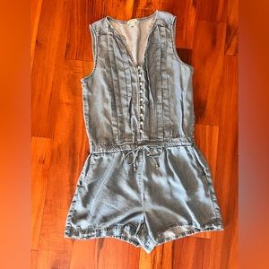Denim Romper